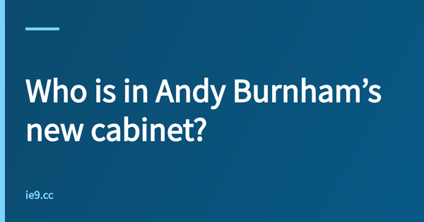 Who is in Andy Burnham’s new cabinet?
